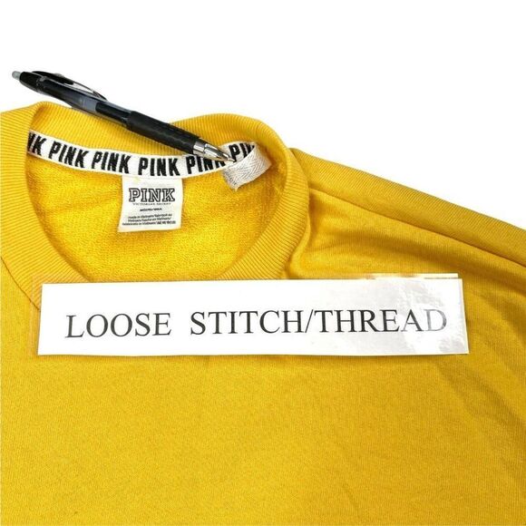 Victoria's Secret Pink Colorblock Snap Button Cropped Sweatshirt - Picture 8 of 10